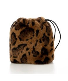 UNBILLION カシュカシュ cachecache / フリルショルダー付エコファー巾着バッグ