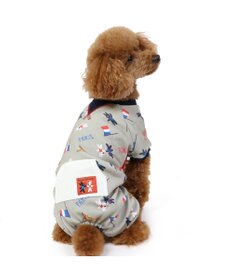 PET PARADISE リサとガスパール ロンパース 《パリ柄》 小型犬