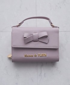 Maison de FLEUR ハンドル付きリボンウォレット