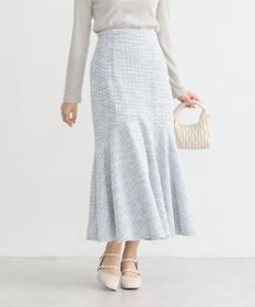 earth music&ecology カットソーツイードマーメイドスカート