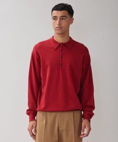 UNFILO MENS ライトウォーム ニットポロ