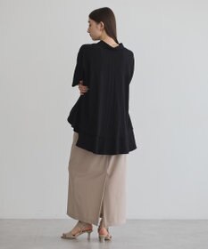 YECCA VECCA 【接触冷感】裾バルーン切替デザインヘムシャツ