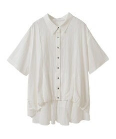 YECCA VECCA 【接触冷感】裾バルーン切替デザインヘムシャツ