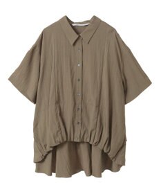 YECCA VECCA 【接触冷感】裾バルーン切替デザインヘムシャツ