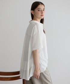 YECCA VECCA 【接触冷感】裾バルーン切替デザインヘムシャツ