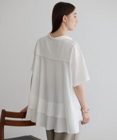 YECCA VECCA 【接触冷感】裾バルーン切替デザインヘムシャツ