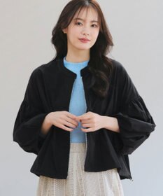 Tiaclasse 【洗える】バルーン袖ストレッチジャケット