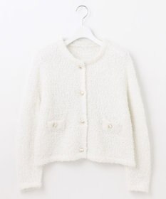 Feroux 【洗える】ミックスヤーンニット ジャケット