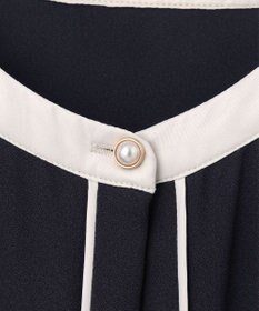 ANY SIS 【2WAY】バイカラーラッフル ブラウス