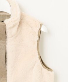 23区GOLF 【WOMEN】フェイクファー×キルト ワンピース 1枚で暖かい寒い日の防寒アイテムに◎