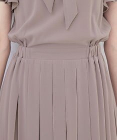 Tiaclasse 【洗える】リボンタイプリーツワンピース