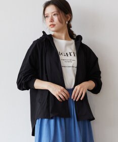 Feroux 【接触冷感・UVカット・吸水速乾】ラッシュガードフリル パーカー