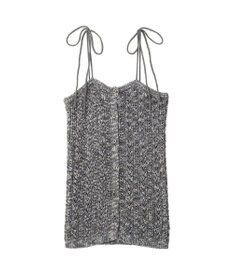 earth music&ecology 【予約】透かし編みニットキャミビスチェ