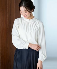 ANY SIS フリルネックスタンド ブラウス