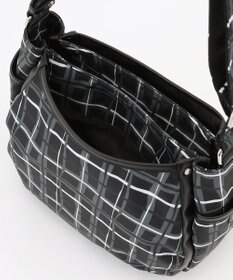 Y'SACCS ドローイングチェックショルダーバッグ