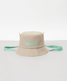 AURORA 【 ANNA SUI（アナ スイ）】ネコ耳ロゴ刺しゅうクロッシェハット