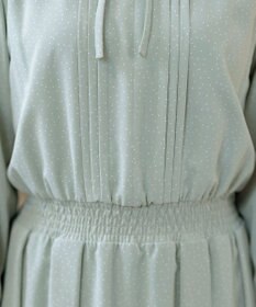 Tiaclasse 【洗える】細リボンギャザーワンピース