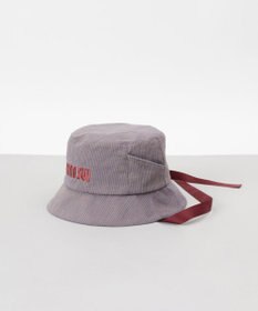 AURORA 【 ANNA SUI（アナ スイ）】ネコ耳ロゴ刺しゅうクロッシェハット