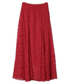 Green Parks シアージャガード花柄ボリュームスカート