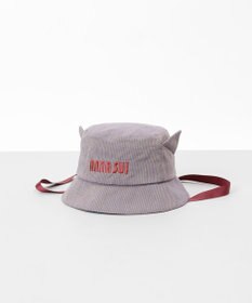 AURORA 【 ANNA SUI（アナ スイ）】ネコ耳ロゴ刺しゅうクロッシェハット