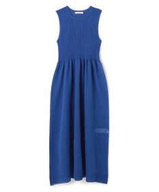 BEIGE， 【洗える】MILANO / リネン混シアーニットAラインワンピース