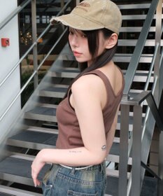 WEGO スタッズグラフィックタンク