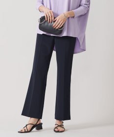 ICB 【洗える】TaPeダブルクロス セミフレアパンツ