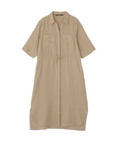 YECCA VECCA フレンチリネンドロストワンピース