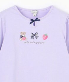 ANY KIDS テディベリー刺繍 長袖Tシャツ