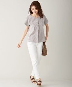 J.PRESS LADIES 10オンス ストレッチ デニム パンツ