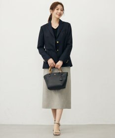 J.PRESS LADIES L Shineシャンブレーツイル スカート