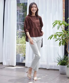 Tiaclasse 【洗える】コットンエンブロイダリーブラウス