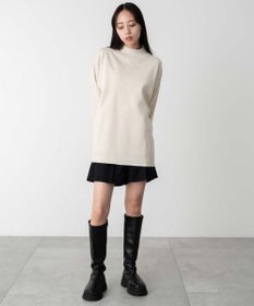 WEGO 【ユニセックス着用ITEM】ミラノリブモックネックプルオーバー