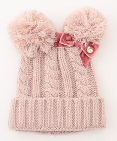 ANY KIDS ポンポン付き ニット キャップ