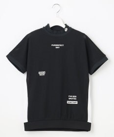 PW CIRCULUS 【WOMEN】【2SET/吸汗速乾/消臭/ストレッチ】ドルマンスリーブメッシュ シャツ + モックネックインナー