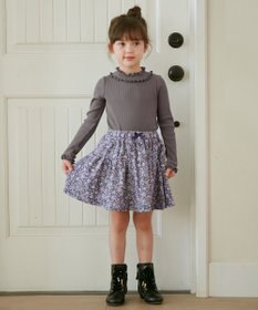 ANY KIDS テレコハイネック長袖Tシャツ