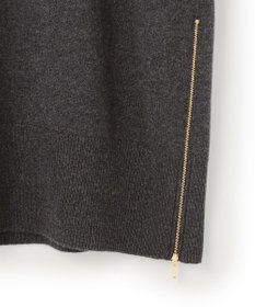 23区 【見上愛さん着用/Oggi掲載/洗える】カシミヤブレンド サイドジップ  ニットチュニック