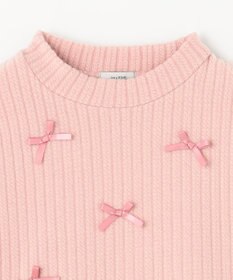 ANY KIDS ふくれジャガードリボンチュニック