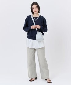 LeSportsac DRAWST BUCKET W PEARLS/ミストグレーパール