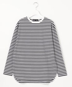 23区 S 【大好評素材/洗える】コットンベアジャージー ロング Tシャツ