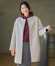 ANY L 【防風裏地】カシミヤブレンドコート