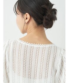 earth music&ecology コンパクトレースカーディガン