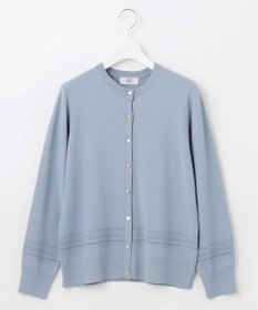 J.PRESS LADIES L 【洗える】レーヨンエリートストレッチ 編み柄 カーディガン