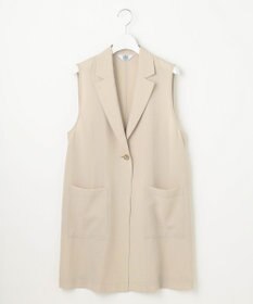 J.PRESS LADIES L 【洗える】ボイルドワッシャー ジレ