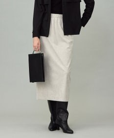 ICB L 【洗える】ストレッチスエード ナロースカート