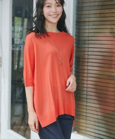 Tiaclasse 【新色追加】サラサラUVシアーニットドルマントップス