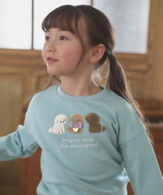 ANY KIDS 【らくっトレーナー】アニマル 裏毛 サガラ刺しゅう トレーナー