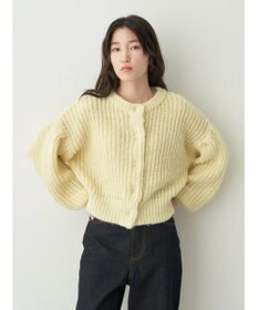 earth music&ecology ヘアリーショートニットカーディガン