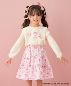 ANY KIDS 【マイメロディ＆クロミ×ANY KIDS】総柄 ティアードスカート
