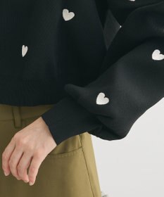 Green Parks ・ｓｗｉｎｇ　ｂｙ　ハート刺繍ニット